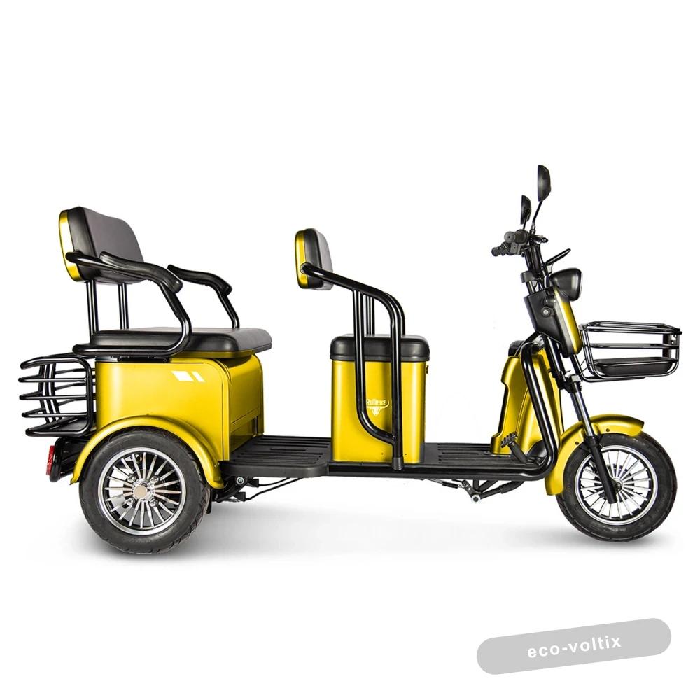 Электротрицикл Rutrike Экипаж Желтый