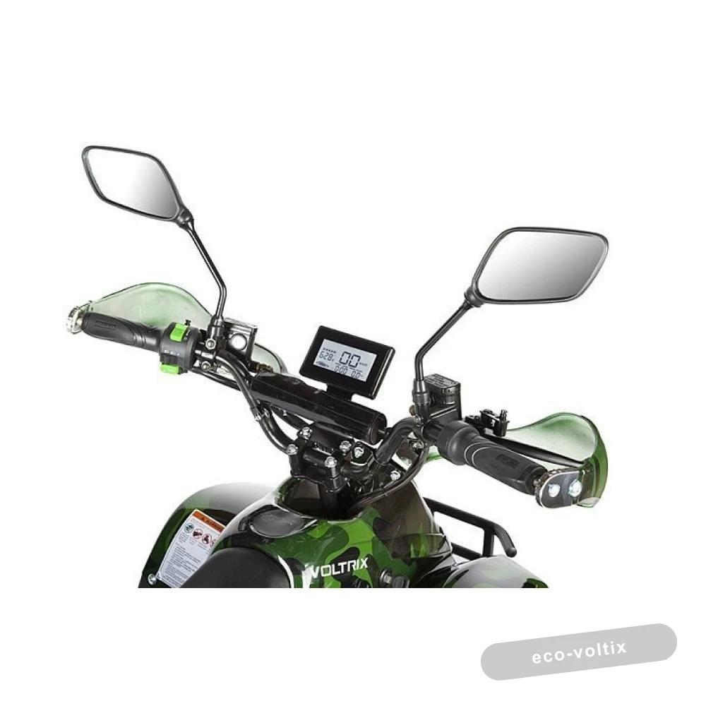 Детский электроквадроцикл Voltrix Hornet 36V800W зеленый камуфляж/оранжевая рама