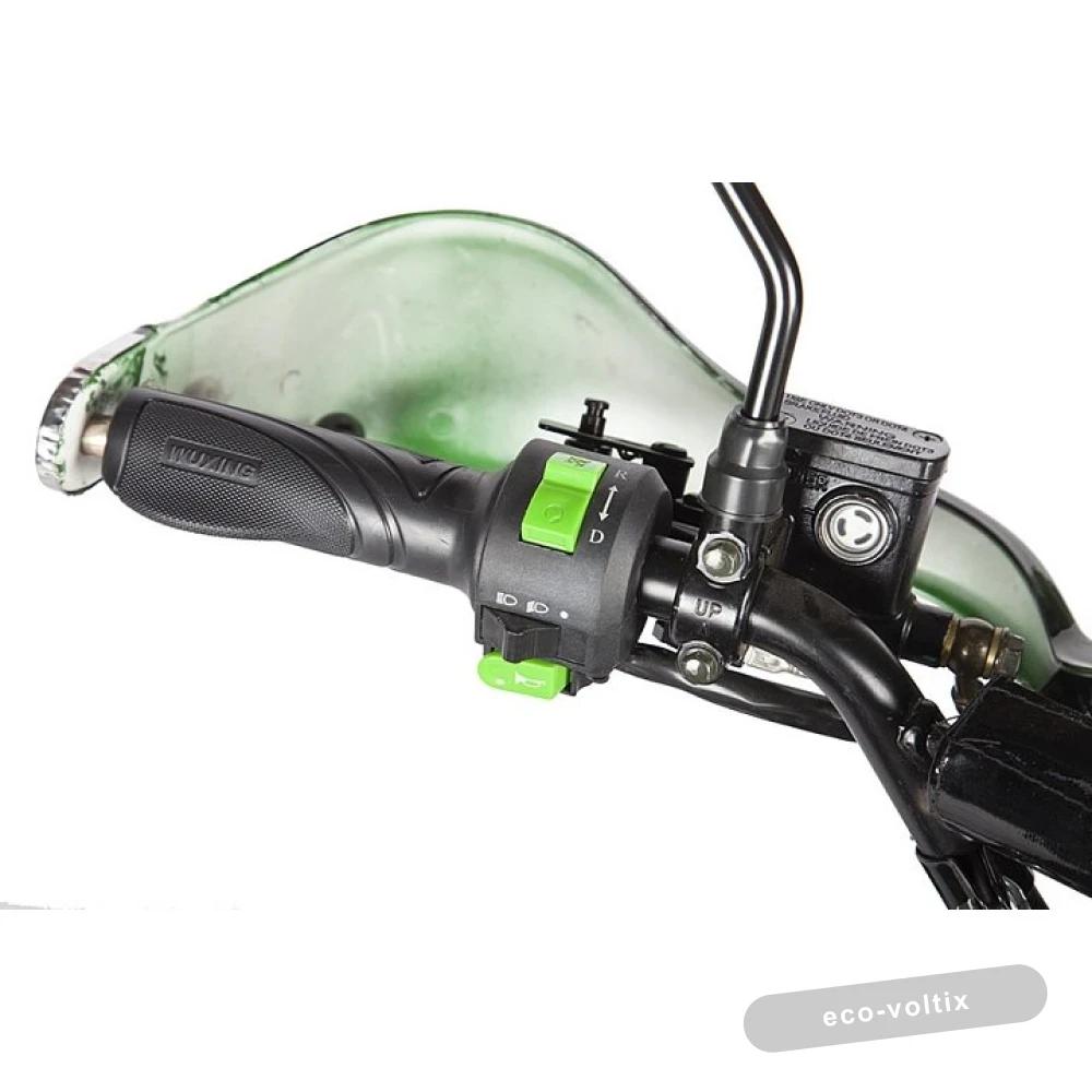 Детский электроквадроцикл Voltrix Hornet 36V800W зеленый камуфляж/оранжевая рама