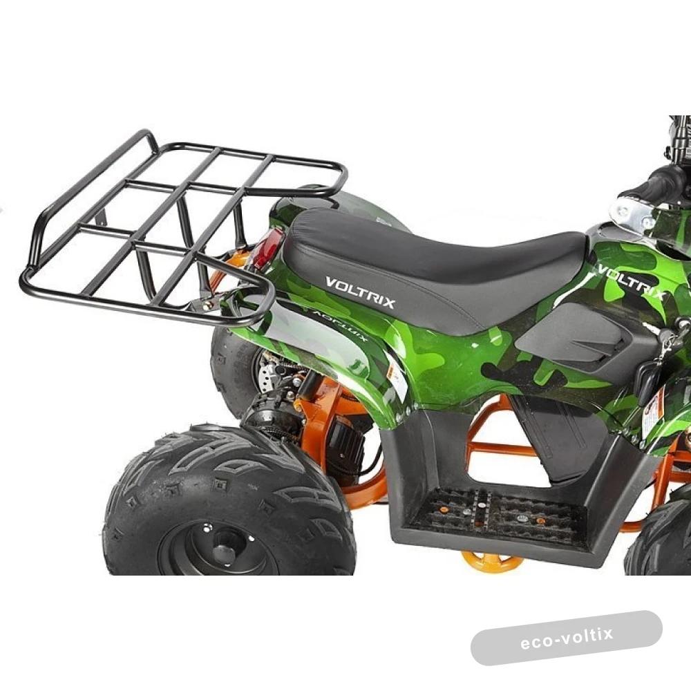 Детский электроквадроцикл Voltrix Hornet 36V800W зеленый камуфляж/оранжевая рама