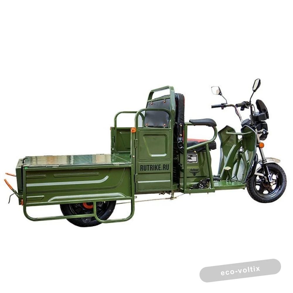 Грузовой электротрицикл Rutrike Вояж-П 1200 Трансформер 60V800W Зеленый