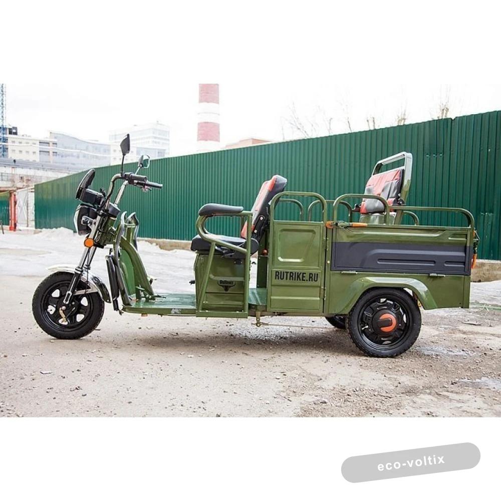 Грузовой электротрицикл Rutrike Вояж-П 1200 Трансформер 60V800W Зеленый