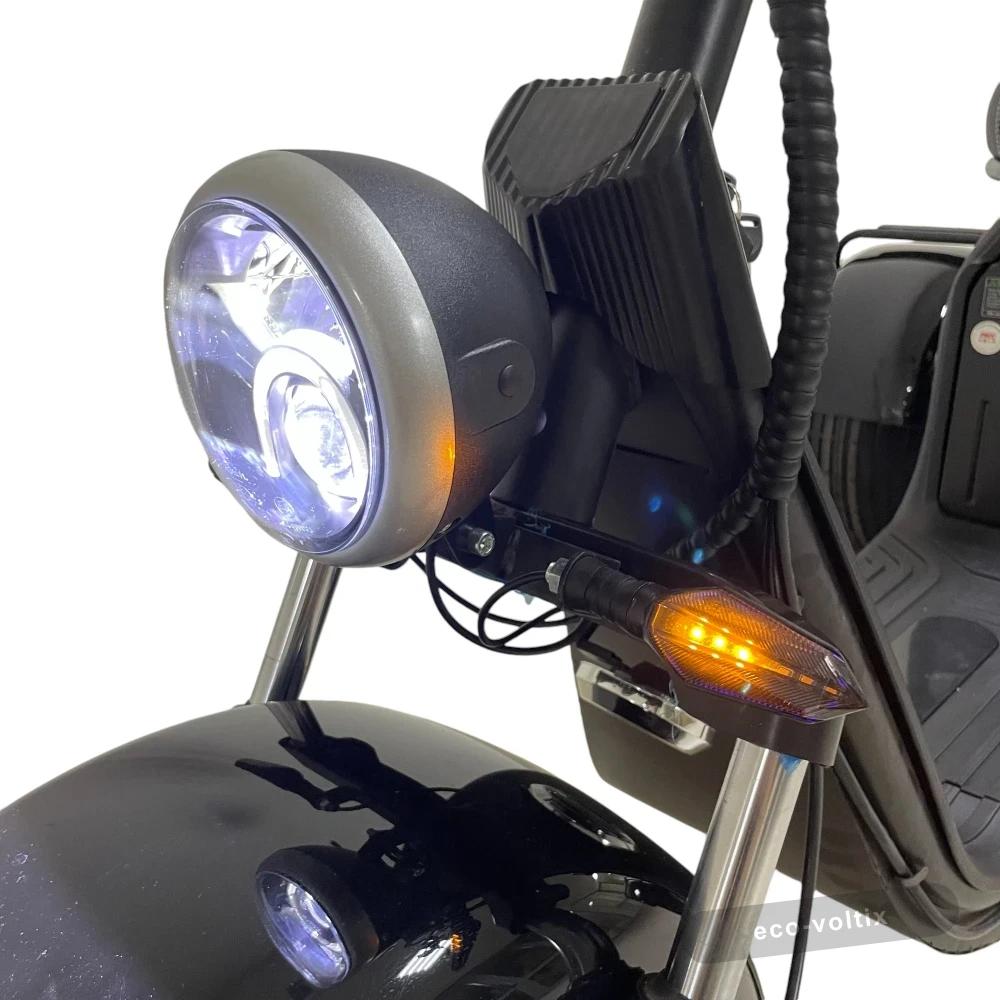 Электроскутер CITYCOCO X7 Pro TRIKE Черный глянец
