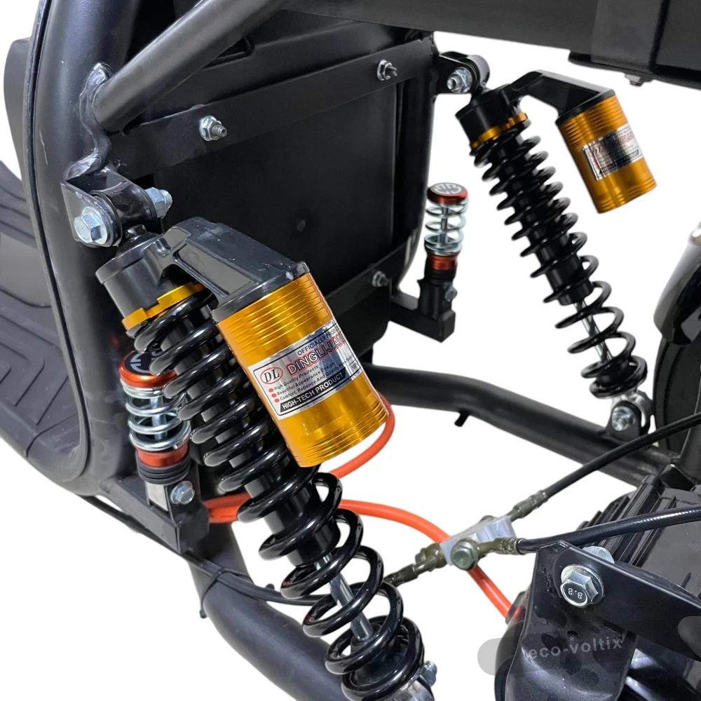 Электроскутер CITYCOCO X7 Pro TRIKE Черный глянец