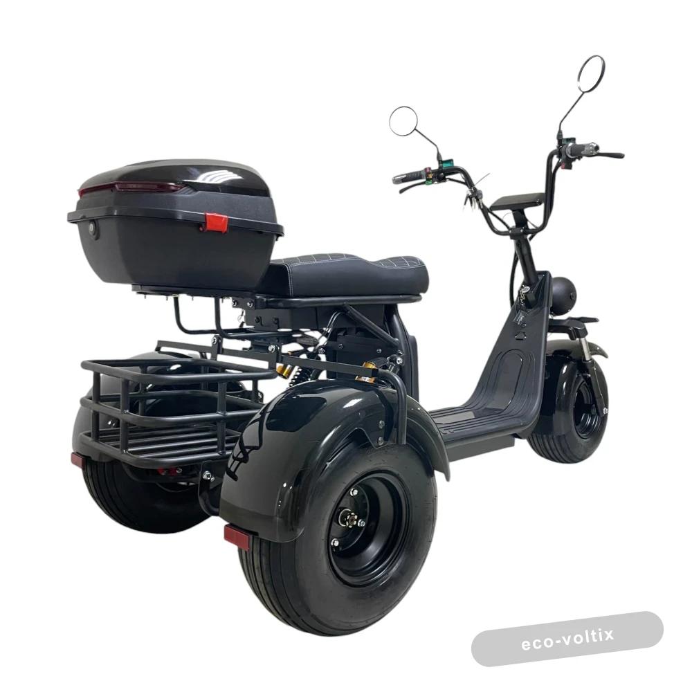 Электроскутер CITYCOCO X7 Pro TRIKE Черный глянец