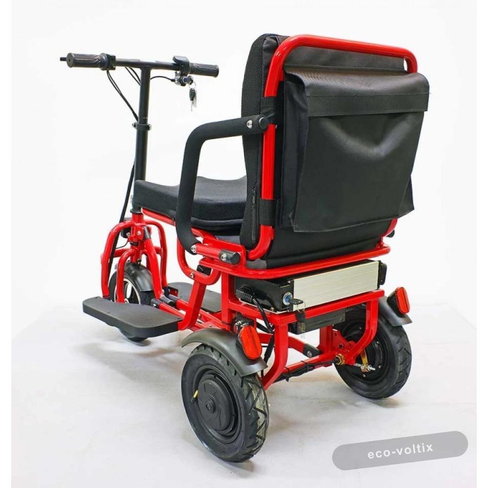 Электро трицикл GreenCamel Кольт V700 (48V 2x350W 15,6 Ah) Trike красный