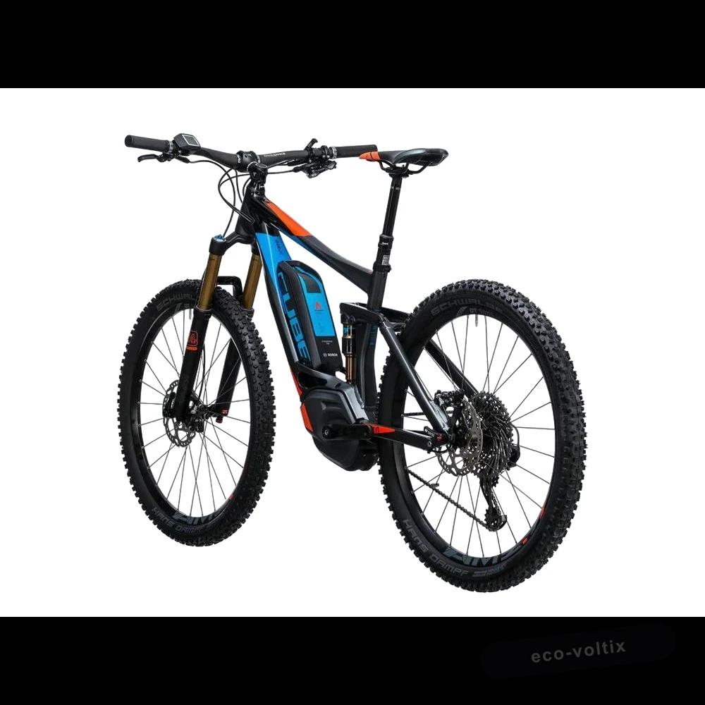 Электровелосипед Cube Stereo Hybrid 140 HPA SL 500 27.5+ 2017 черно-синий