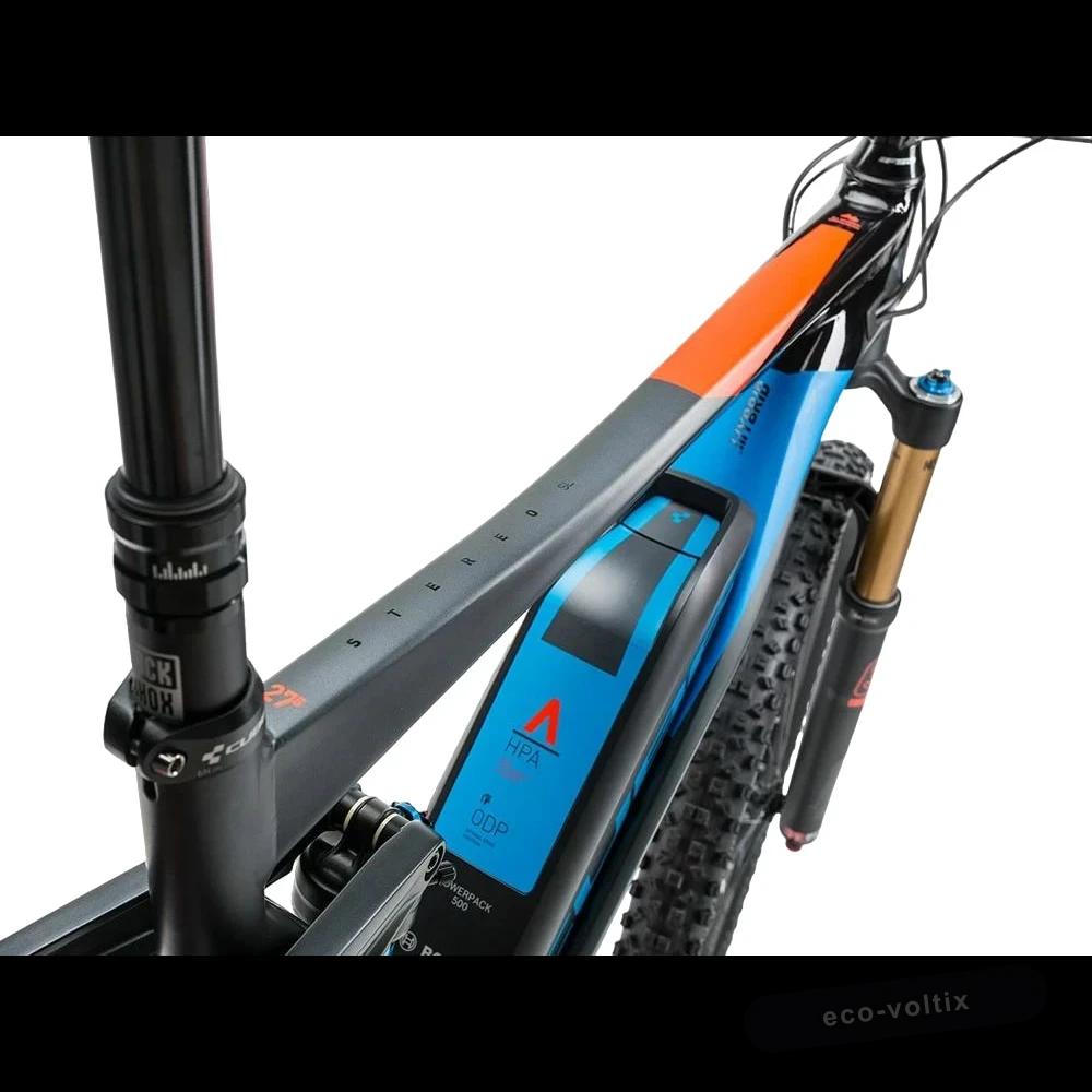 Электровелосипед Cube Stereo Hybrid 140 HPA SL 500 27.5+ 2017 черно-синий
