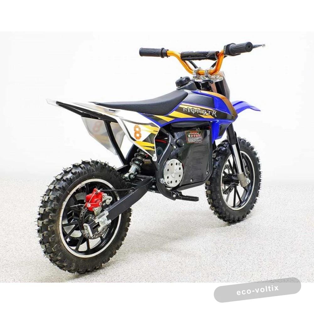 Электромотоцикл GreenCamel Питбайк DB301-LA, 36V 800W R14 синий