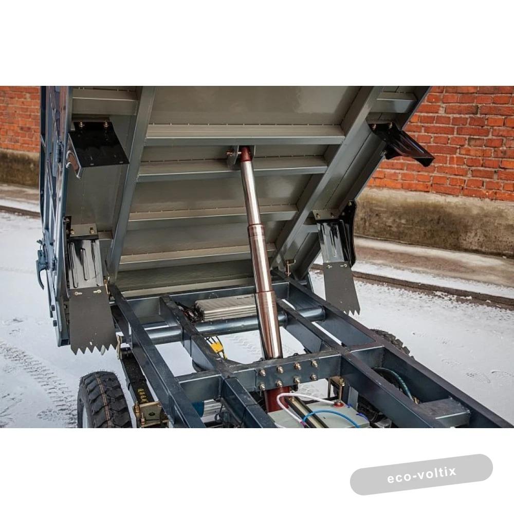 Грузовой электротрицикл Rutrike Титан 2000 ГИДРАВЛИКА 60V1500W серый