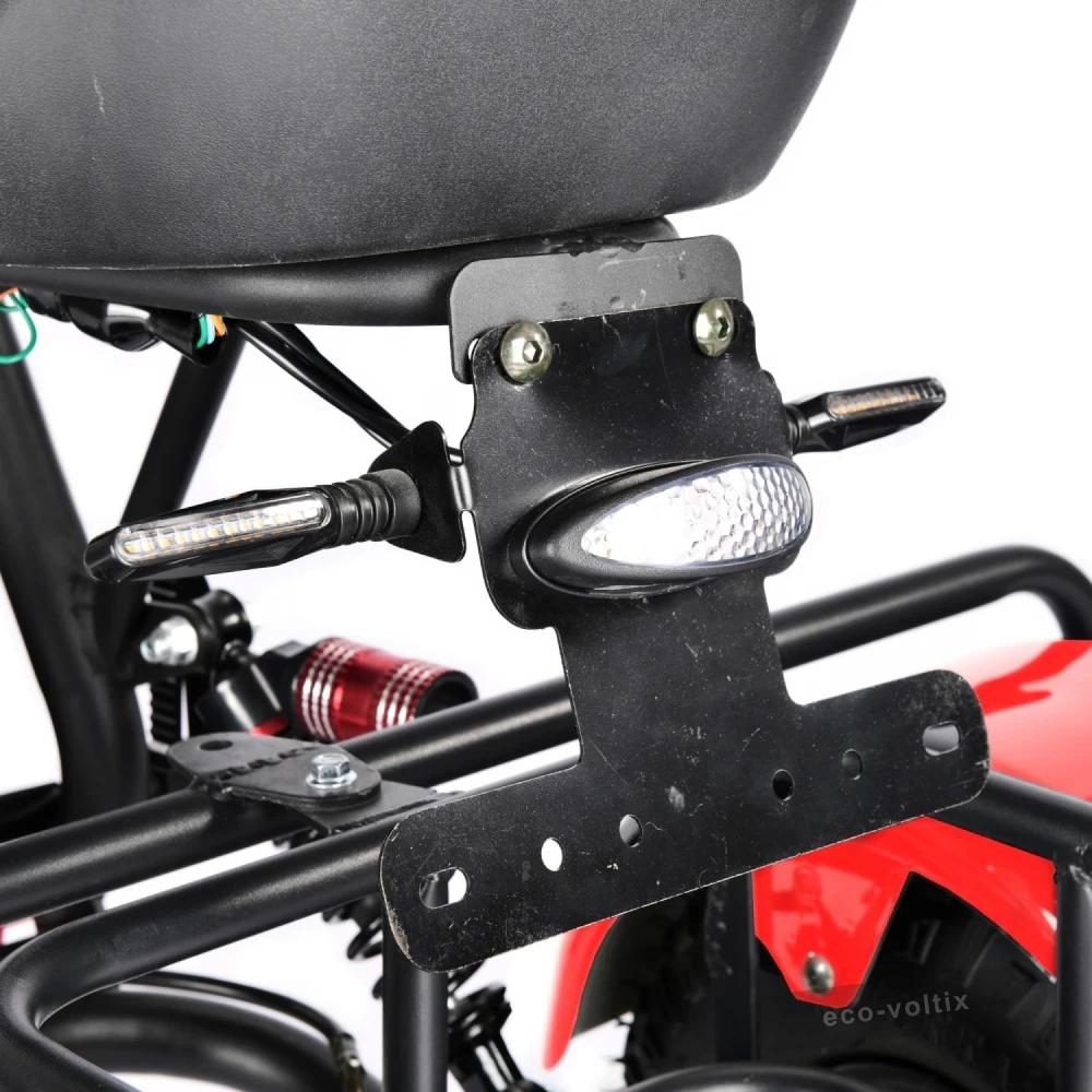 Электроскутер CityCoco WHITE SIBERIA TRIKE MINI RED 1500W