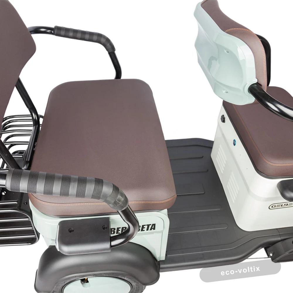 Электротрицикл Rutrike Gelbert Beta 48V/60V 800Вт Зелено-белый
