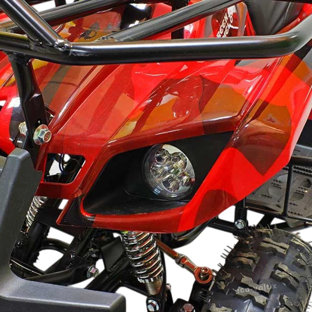 Электроквадроцикл GreenCamel Гоби K31 (36V 800W R6 Цепной привод) Армейский-красный