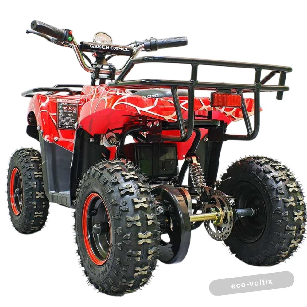Электроквадроцикл GreenCamel Гоби K400 (36V 800W R6 Цепной привод) Красный паук