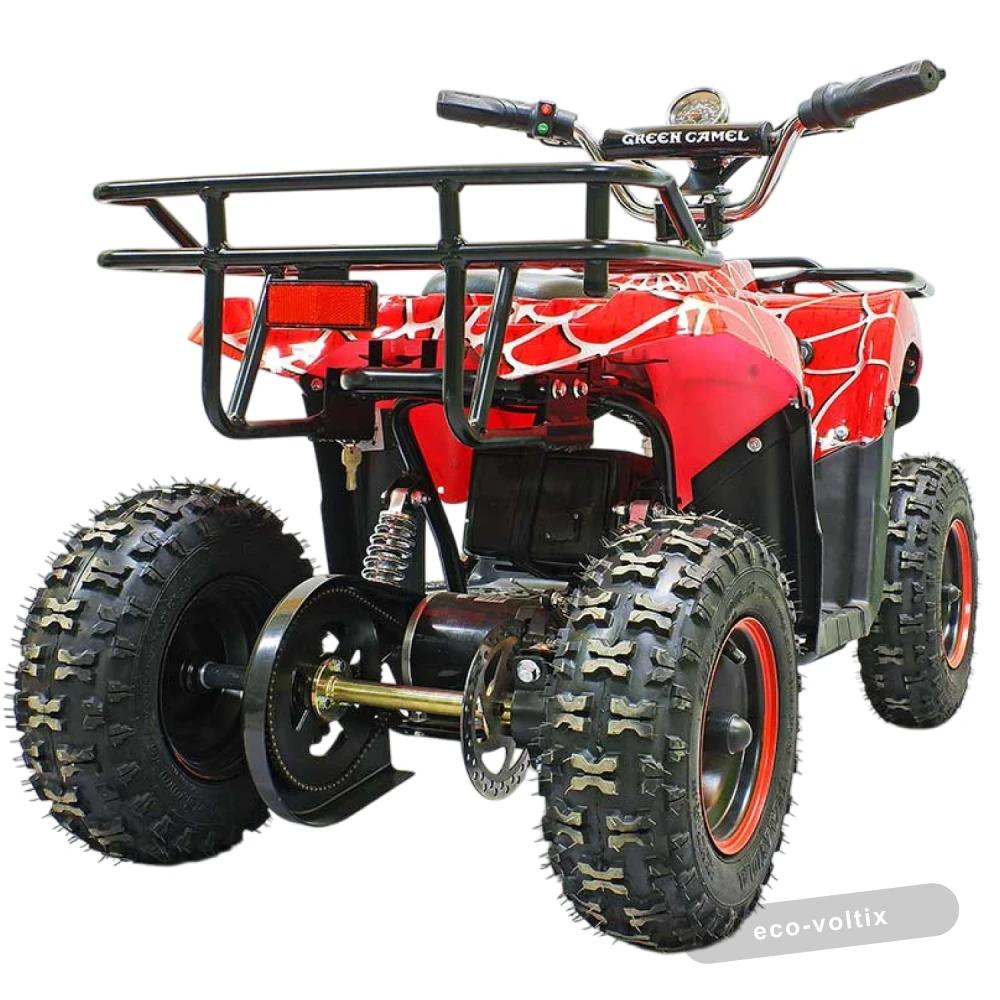 Электроквадроцикл GreenCamel Гоби K400 (36V 800W R6 Цепной привод) Красный паук