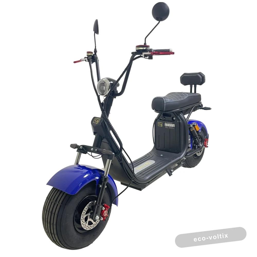 Электроскутер Citycoco GT X7 PRO Синий (2000W)