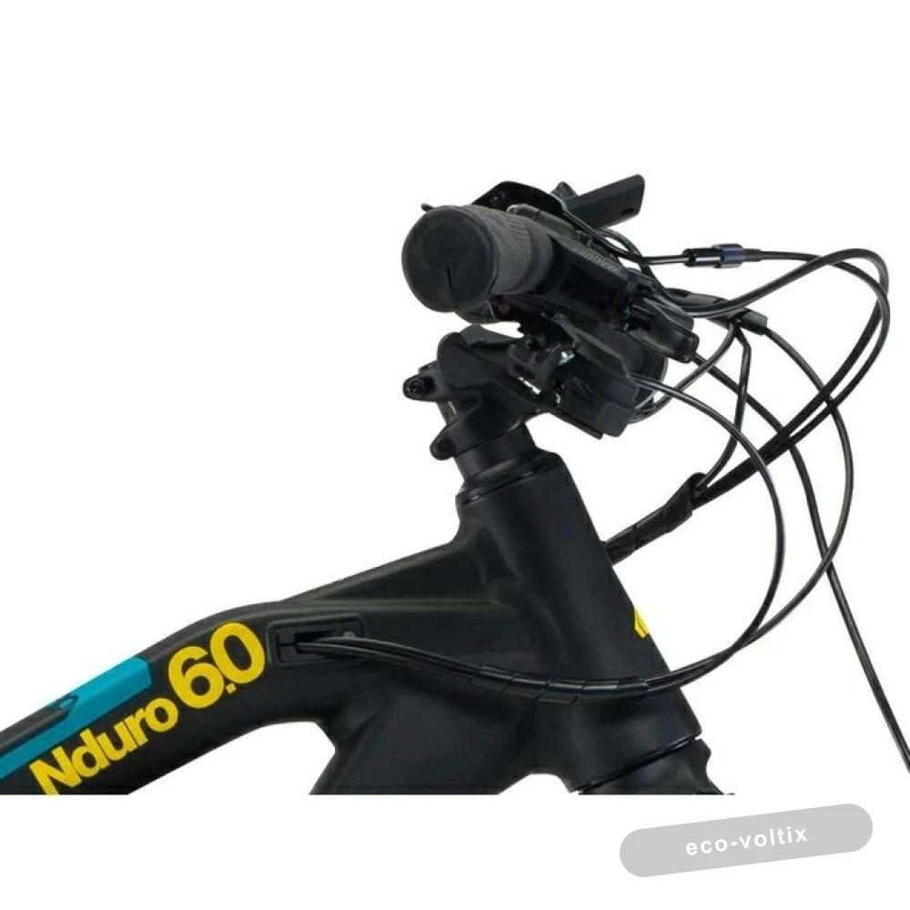 Электровелосипед Haibike SDURO Nduro 6.0 черно-голубой