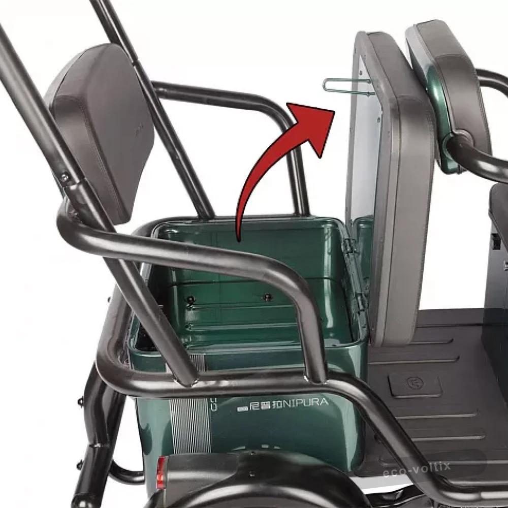 Электротрицикл Wanshida NIPLA 500 60V 1000Вт Черно-красный