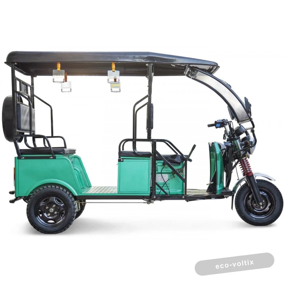 Электротрицикл Rutrike Рикша 60V1000W красно-синий