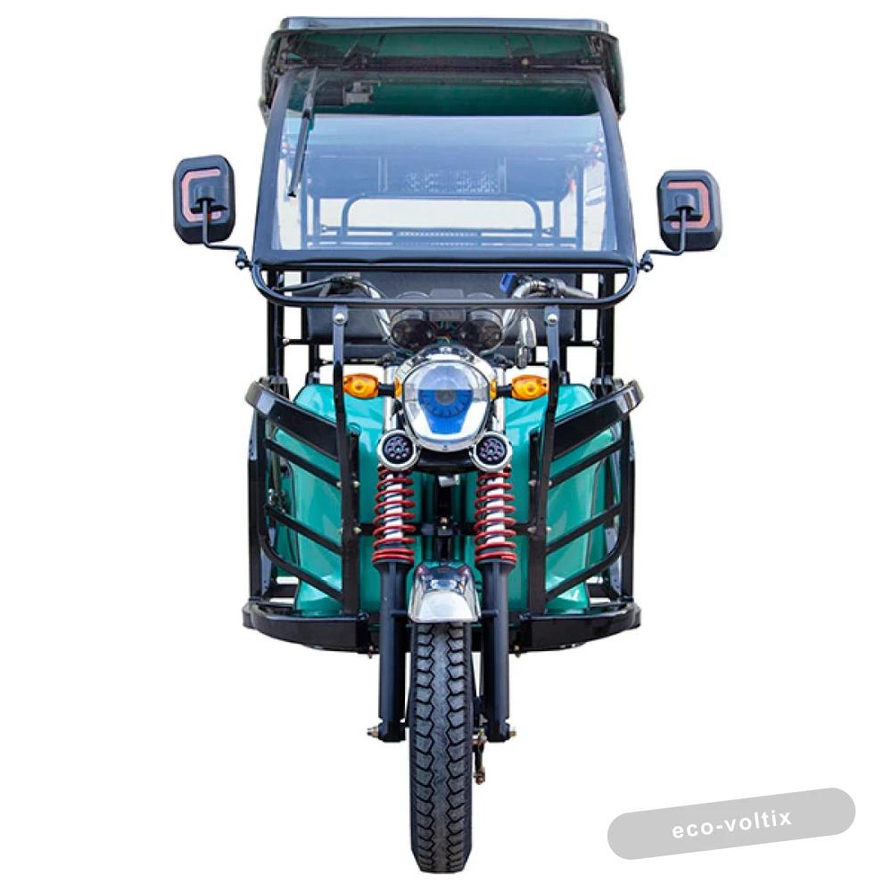 Электротрицикл Rutrike Рикша 60V1000W красно-синий