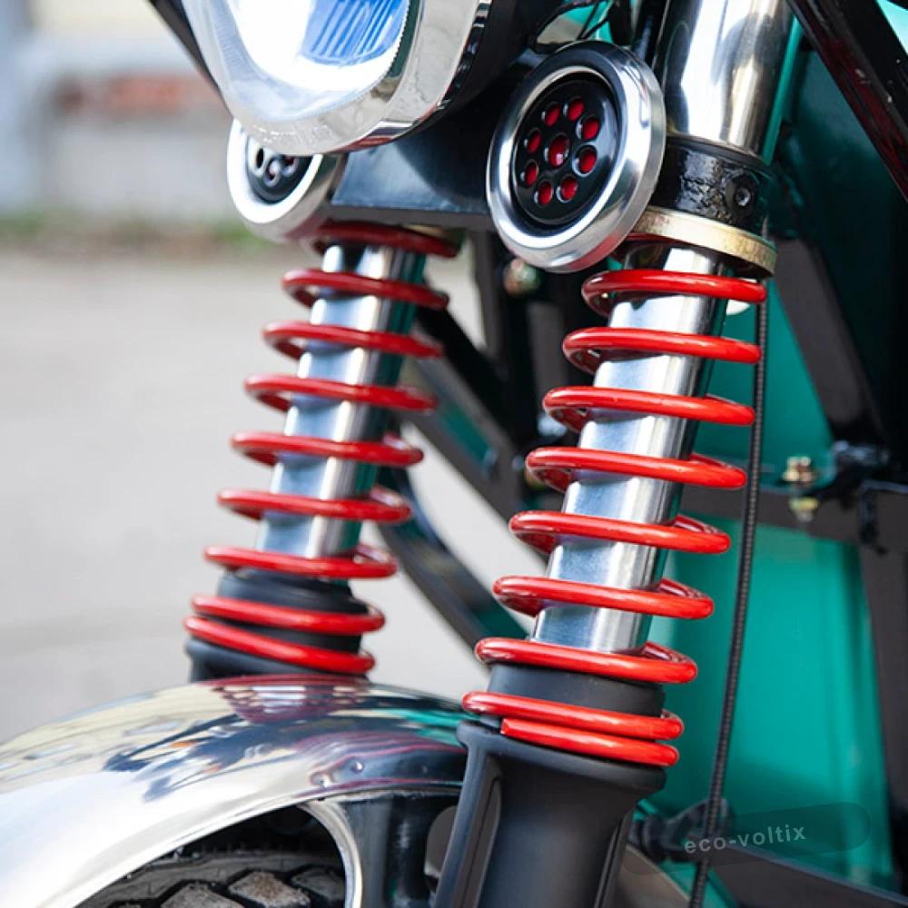 Электротрицикл Rutrike Рикша 60V1000W красно-синий
