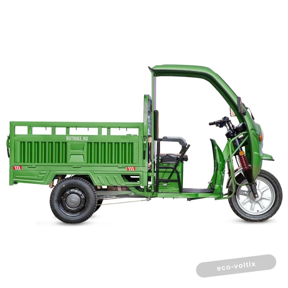 Грузовой электротрицикл Rutrike Гермес 1500 60V1200W темно-зеленый