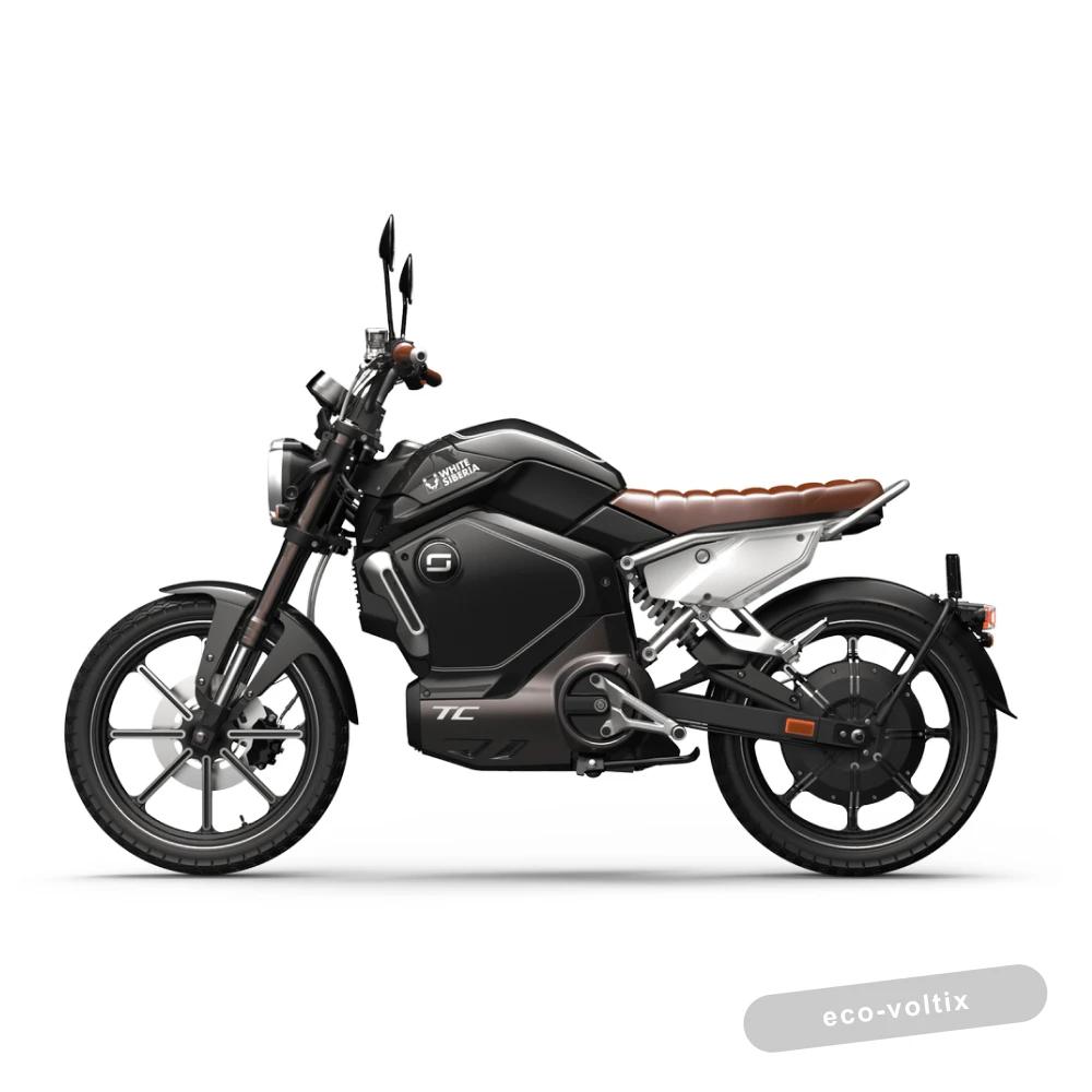 Электромотоцикл WHITE SIBERIA SUPER SOCO TC (Черный)
