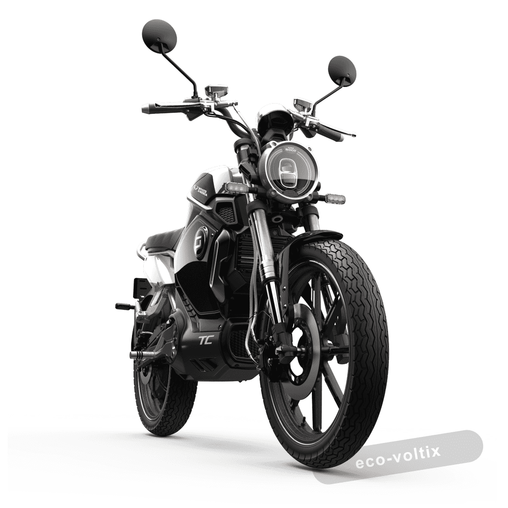 Электромотоцикл WHITE SIBERIA SUPER SOCO TC (Черный)