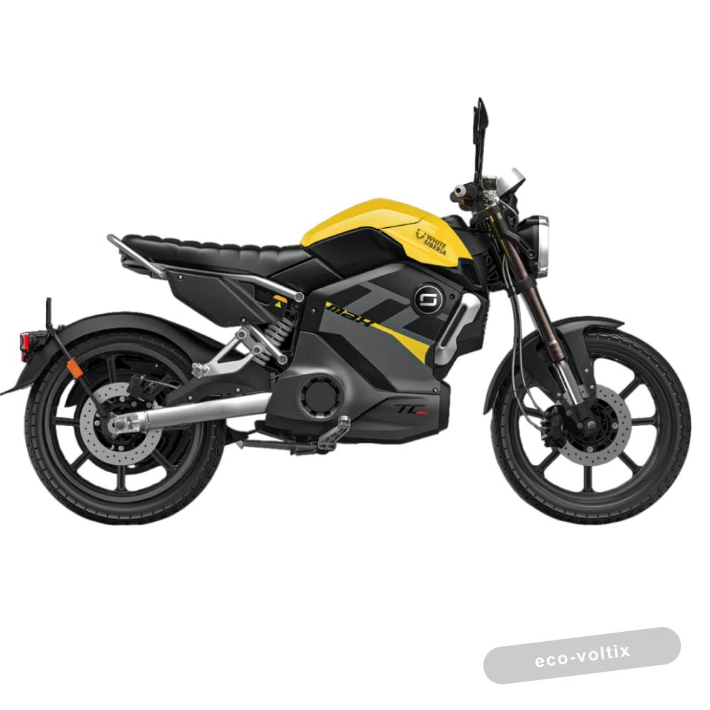 Электромотоцикл WHITE SIBERIA SUPER SOCO TC MAX (Жёлтый)