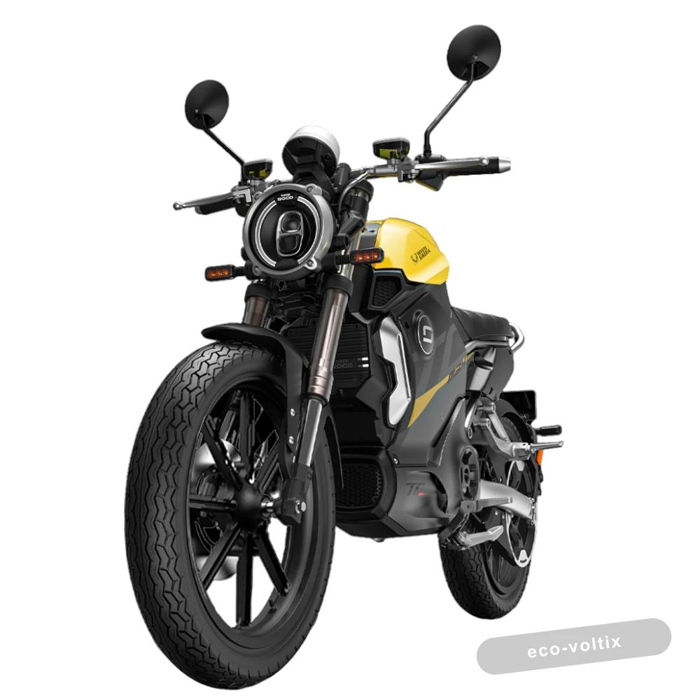 Электромотоцикл WHITE SIBERIA SUPER SOCO TC MAX (Жёлтый)