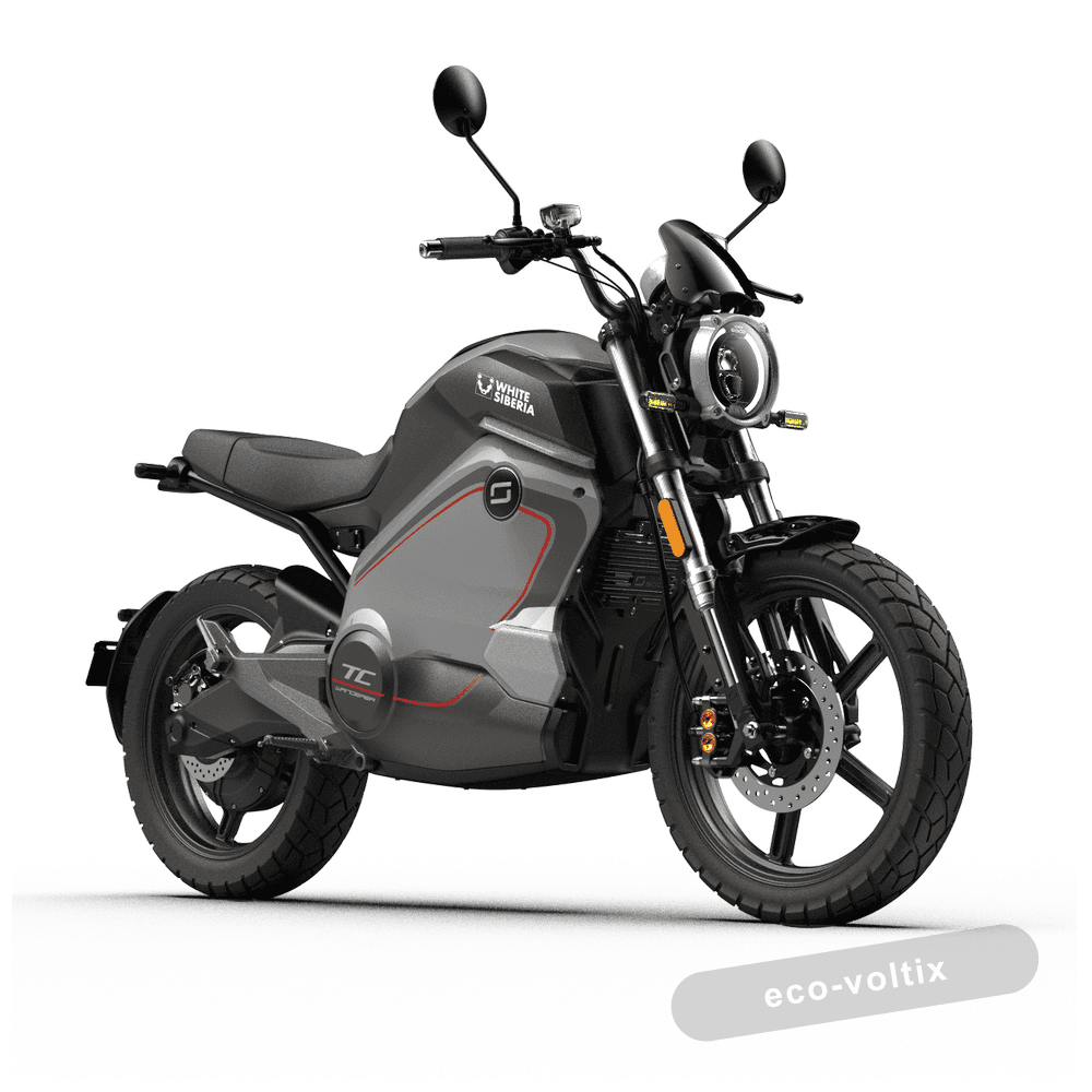 Электромотоцикл WHITE SIBERIA SUPER SOCO TC WANDERER (Серый)