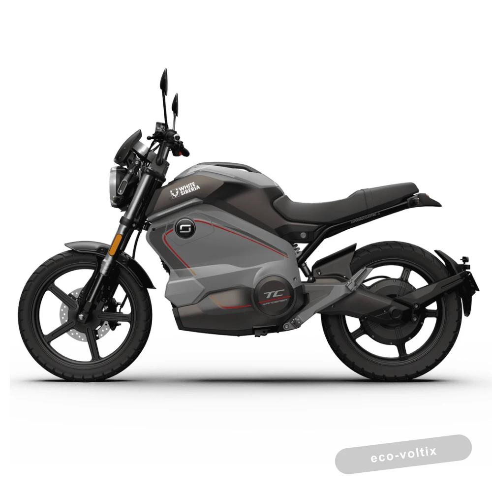 Электромотоцикл WHITE SIBERIA SUPER SOCO TC WANDERER (Серый)