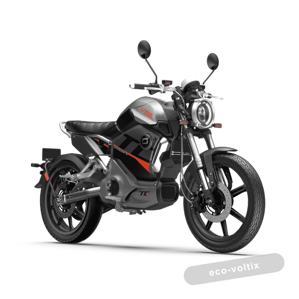 Электромотоцикл WHITE SIBERIA SUPER SOCO TC MAX (Черный)