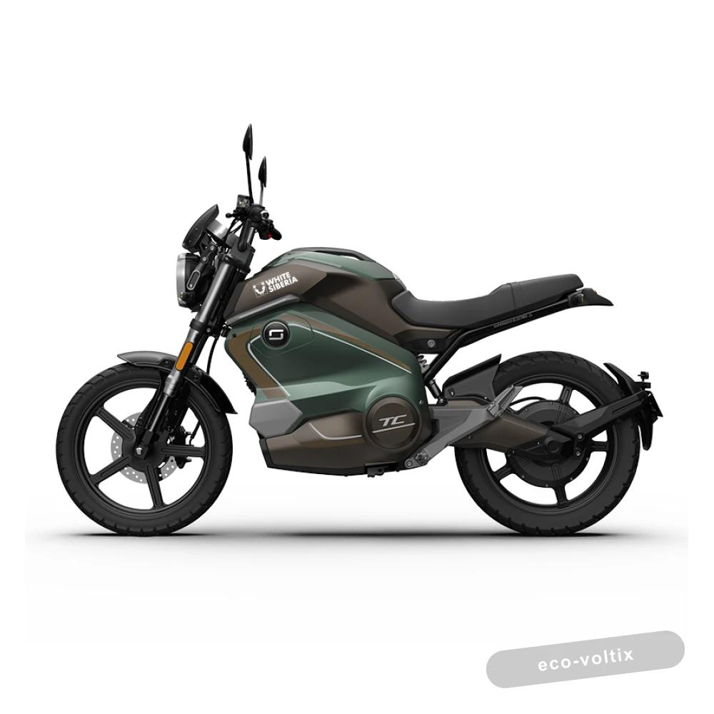 Электромотоцикл WHITE SIBERIA SUPER SOCO TC WANDERER (Зеленый)