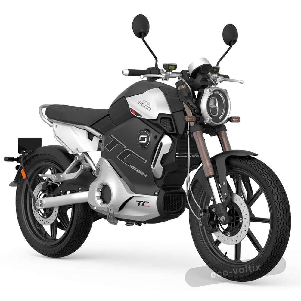 Электромотоцикл Super Soco TC Max 2021 (CBS brake) (Литые диски)