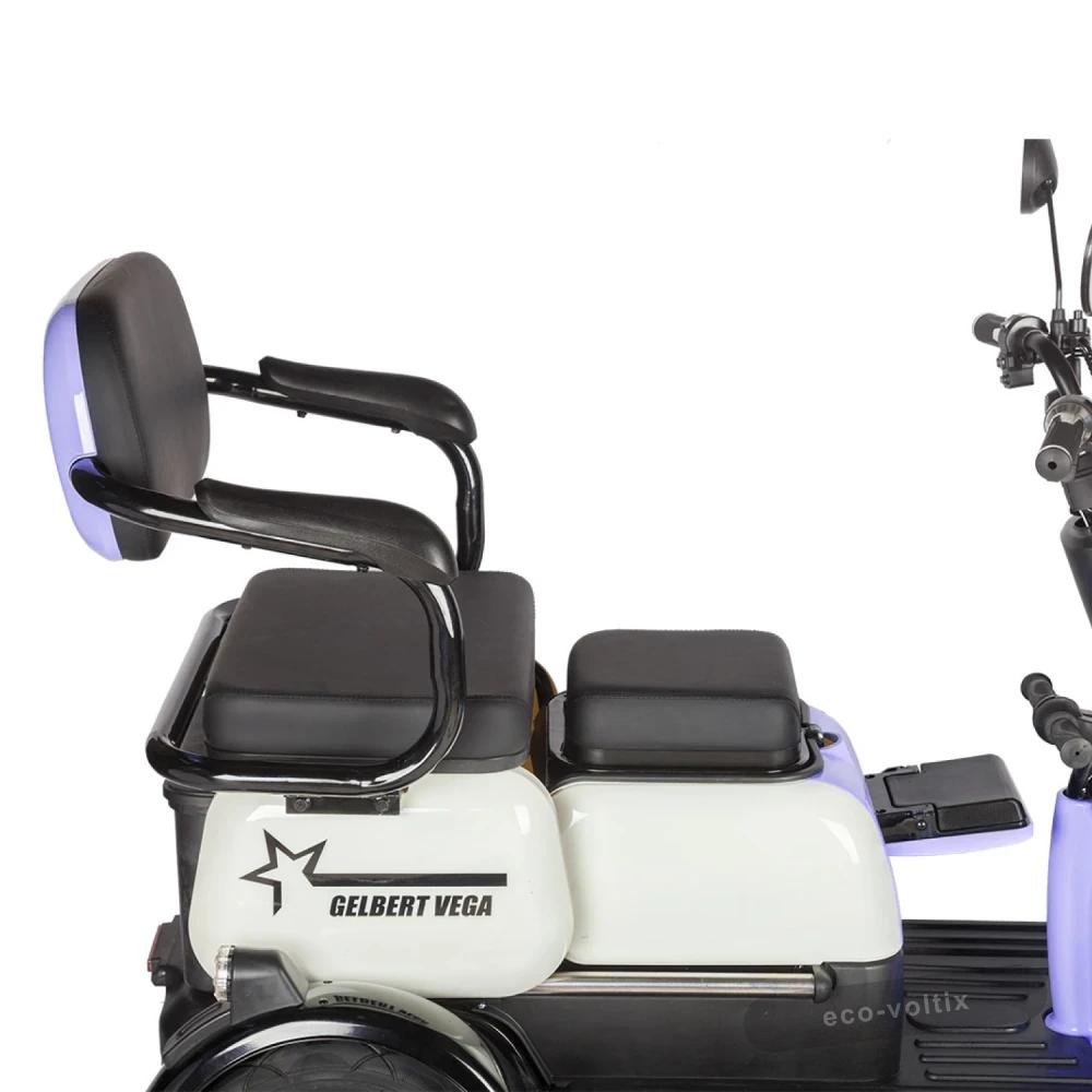 Электротрицикл Rutrike Gelbert Vega 48V/60V 600Вт Фиолетовый