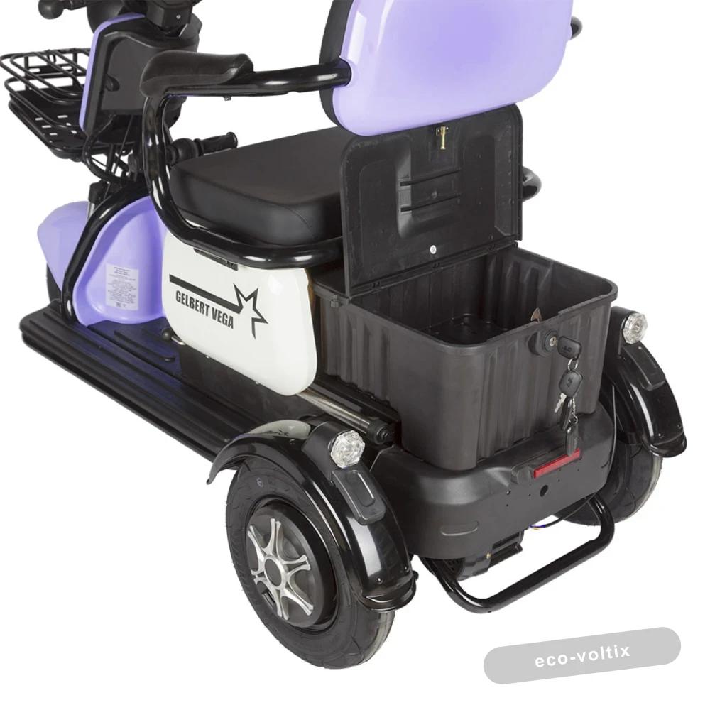 Электротрицикл Rutrike Gelbert Vega 48V/60V 600Вт Фиолетовый