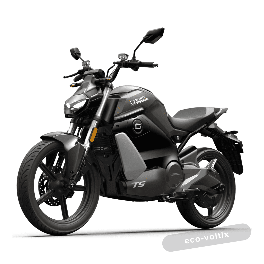 Электромотоцикл WHITE SIBERIA SUPER SOCO TS STREET HUNTER (Серый)